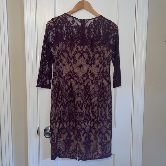 Adrianna Papell, Lace Sheath Dress - Picture 2 of 3